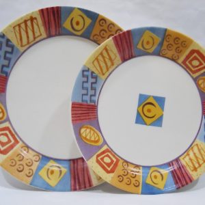1 Corelle AFRICAN TRIBAL Sandstone *CHOOSE: 10 1/4 Dinner OR 9 Lunch Plate