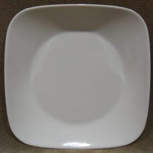 Corelle N.Y. Market Street LANEA WARM WHITE 9 Square LUNCH PLATE Ivory Bone