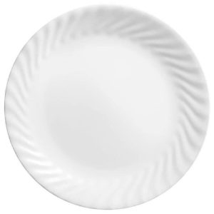 NEW 1 Corelle ENHANCEMENTS UPick 10.25 DINNER or 8.5 LUNCH Plate White Swirls